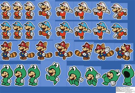 Mario is the protagonist from a popular nintendo video game franchise. The Spriters Resource - Full Sheet View - Paper Mario ...