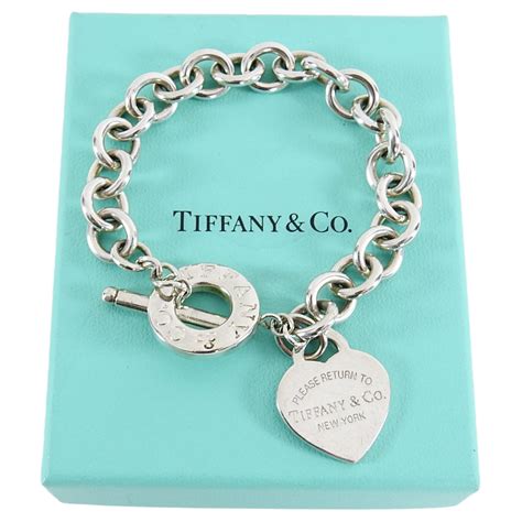 Tiffany And Co Sterling Silver Heart Toggle Chain Bracelet I Miss