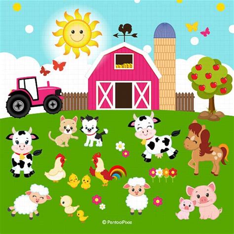 This is a list of the supplies we used, but feel free to use whatever you have in your home or classroom. Farm animals clipart Farmer Girls clipart Farm clipart | Etsy | Farm animals clipart, Farmer ...