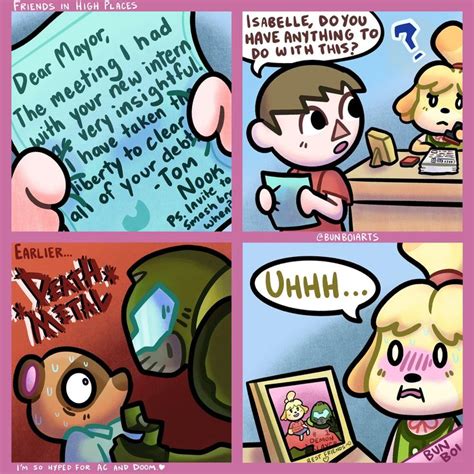 Friends In High Places Doomguy And Isabelle Animal Crossing Funny