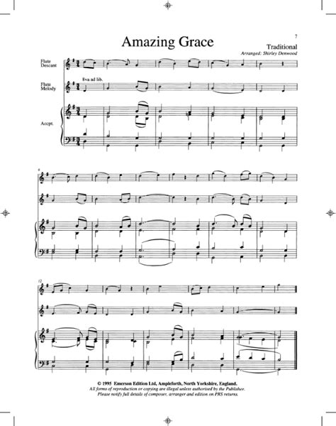 Flute In Church Sheet Music Denwood Shirley At June Emerson Wind