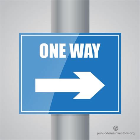 One Way Sign Royalty Free Stock Svg Vector