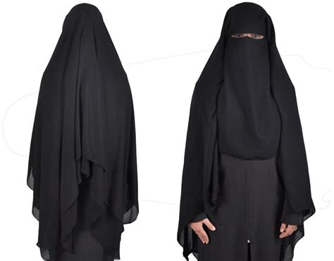 Saudi Niqab Hijab Burqa Islamic Face Cover Veil Burka Khimar Abaya Muslim 382 Ebay