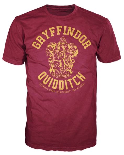 Harry Potter Gryffindor Quidditch Adult T Shirt Large