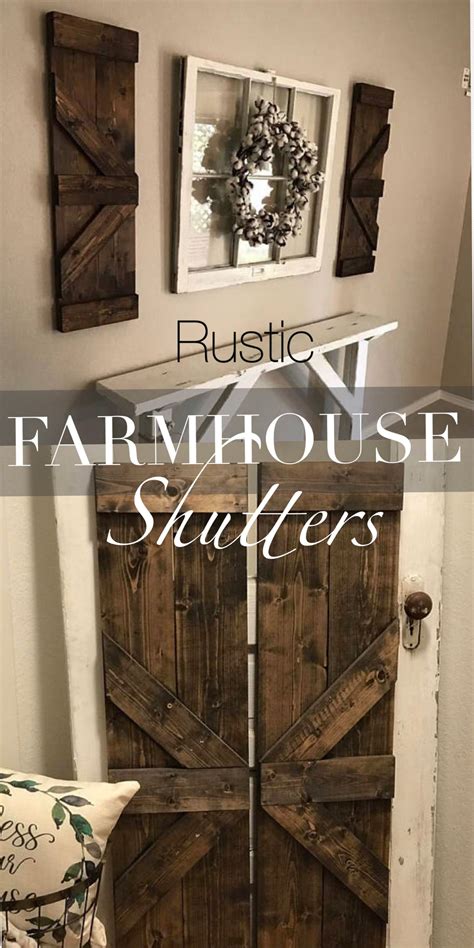 #ad Rustic Farmhouse style wood shutters. Perfect for indoor and ...