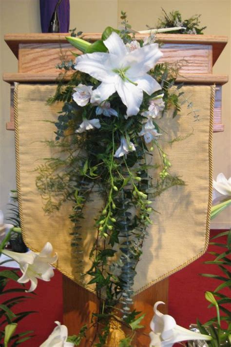 Easter Lily Swag Church Altar Decorations Easter Flower
