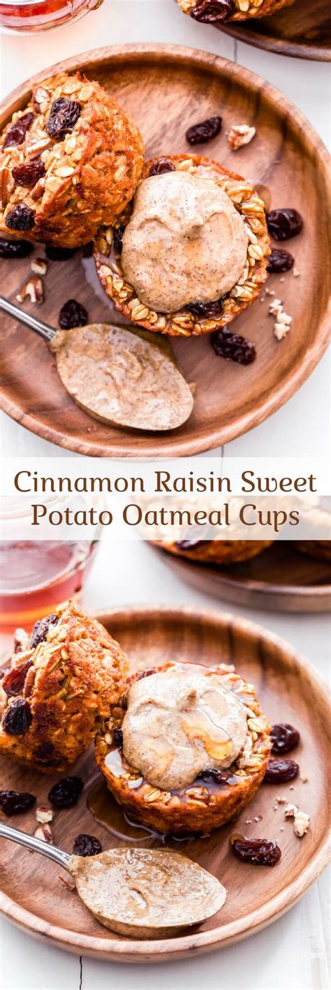 Once potatoes are cool, combine with the green apples, raisins and mayo and stir until everything is combined. Cinnamon Raisin Sweet Potato Oatmeal Cups - Recipe Runner