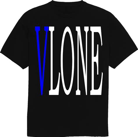 Vlone Black Blue Staple T Shirt Inc Style