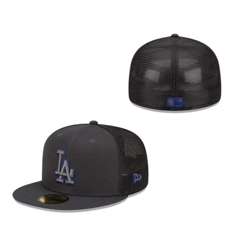 Los Angeles Dodgers 2022 Batting Practice 59fifty Fitted Hat Graphite