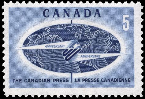 The Canadian Press 50th Anniversary Canada Postage Stamp