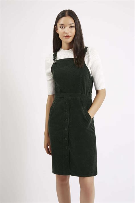 Cord Pinafore Midi Dress Topshop Usa Style 90s My Style Corduroy