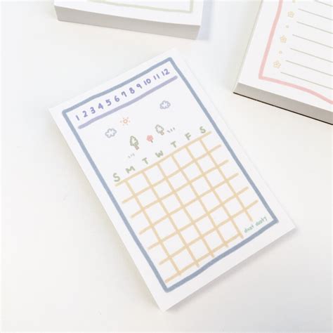 Calendar Memo Pad