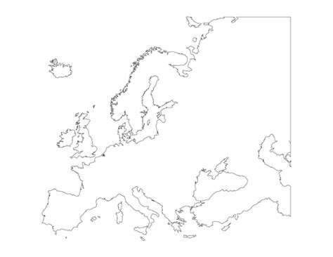 Europe Map Blank Worksheet