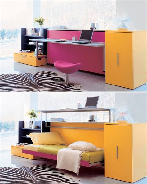 Deskbed Space Saving Furniture Bedroom Small Room Design Small