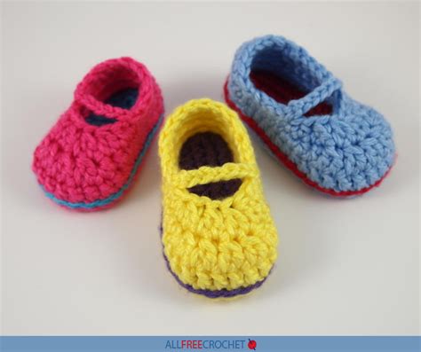 Sweet Crochet Mary Jane Baby Shoes Free Pattern