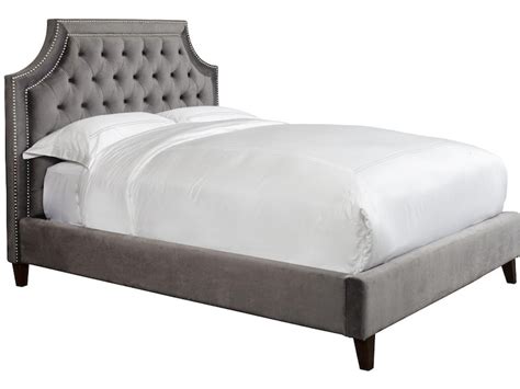 Parker Living Bedroom Jasmine Flannel Grey King Upholstered Bed 66