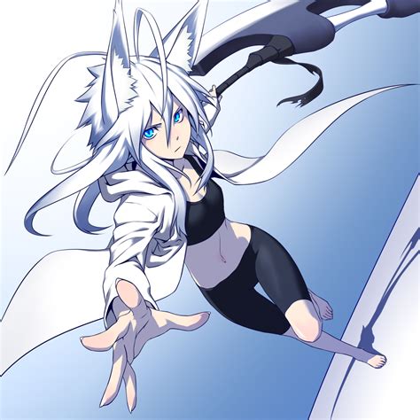 White wolf other anime background wallpapers on desktop. Mitsuha (Kenntairui) - КEnntairui - Image #907483 ...