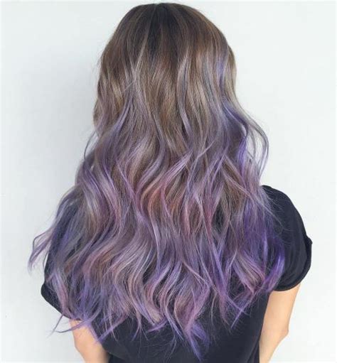 This mix of purple and brown goes well with any skin tone. The Prettiest Pastel Purple Hair Ideas