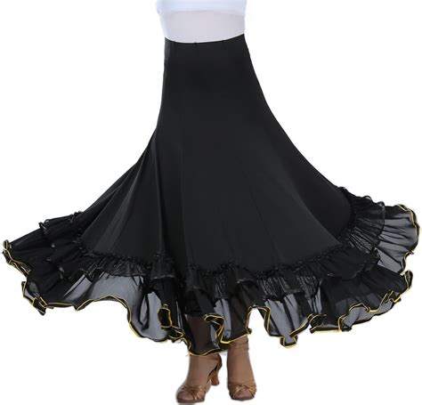 Whitewed Falda Circular Para Salón De Baile De Flamenca Para