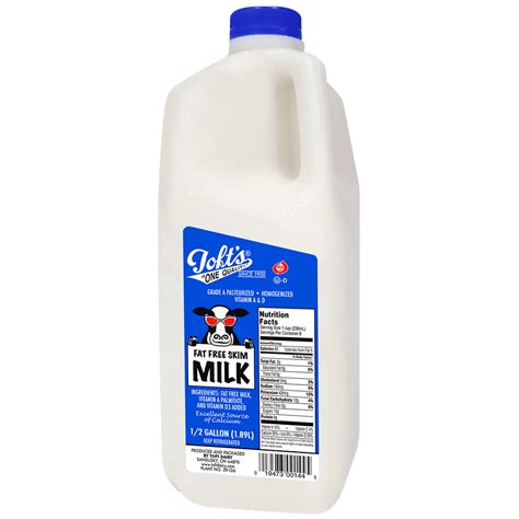 Tofts Non Fat Skim Milk Half Gallon