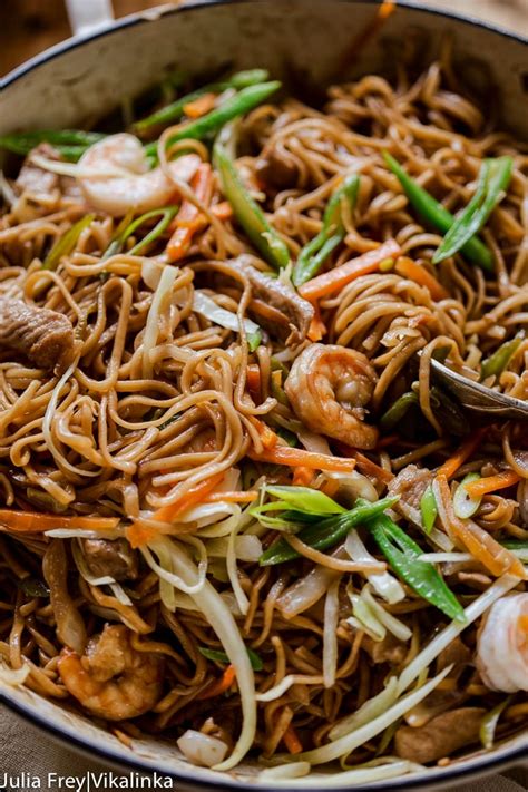 Filipino Noodles With Pork And Shrimp Pancit Canton Recipe Cart