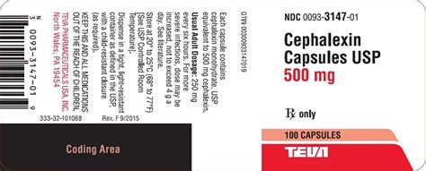 Ndc 0093 3145 Cephalexin Images Packaging Labeling And Appearance