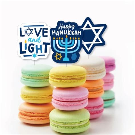 Big Dot Of Happiness Hanukkah Menorah Diy Shaped Chanukah Holiday