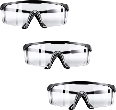 3 pack premium quality stylish safety glasses with side shields ultra clear antifog scratch