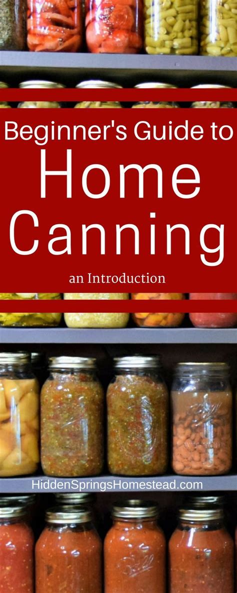 A simple Home Canning Guide for Beginners. Learn the basic of canning