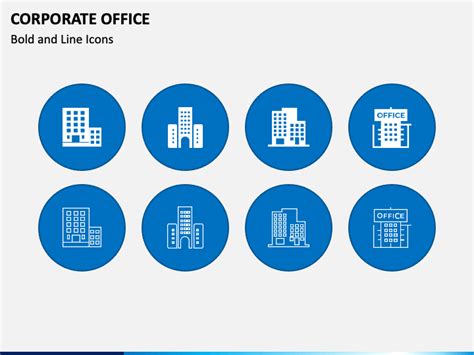 Corporate Office Icons Powerpoint Template Ppt Slides
