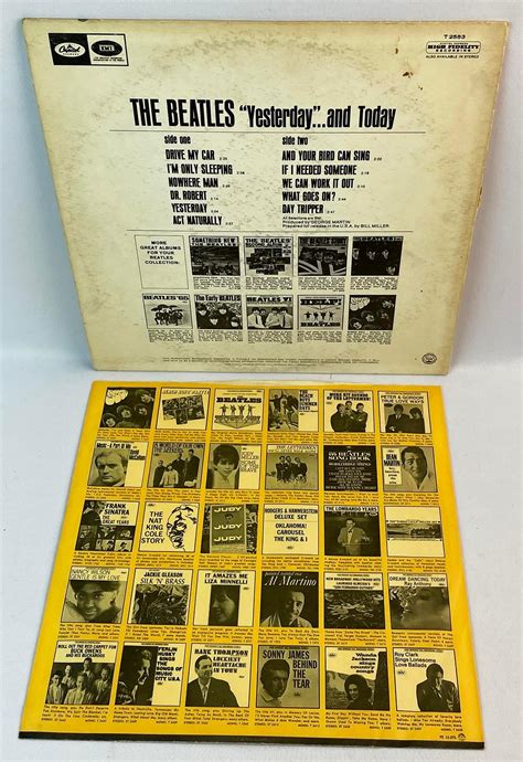 Lot The Beatles Yesterday And Today 1966 Lp Capitol Records T2553 W