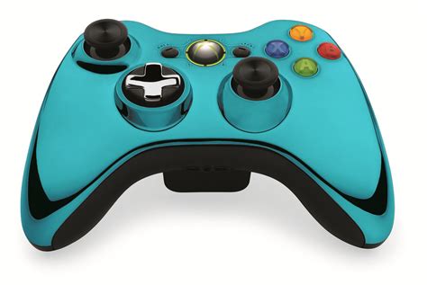 Custom Xbox 360 Controller Wireless Glossy Turquoise Blue Xbox