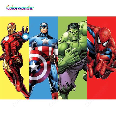 Cartoon Series Superhero Theme Backdrops For Kids Graphy Captain
