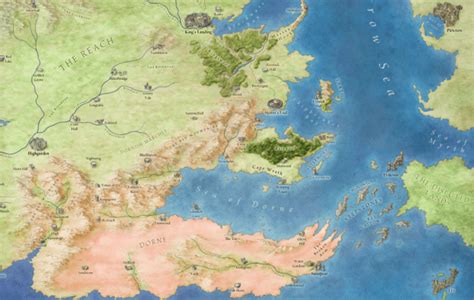 Where Is Dorne Fantastic Maps