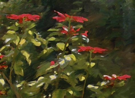 Daily Painting By Artist Dominique Amendola Flowery Stairway Oil