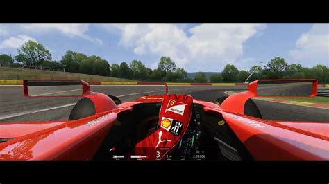 First Lap In Assetto Corsa Spa Francorchamps Ferrari F1 Sf70h YouTube
