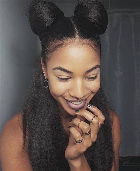 Natural Hair Hairstyles Buns Half Up Hairstyles African American