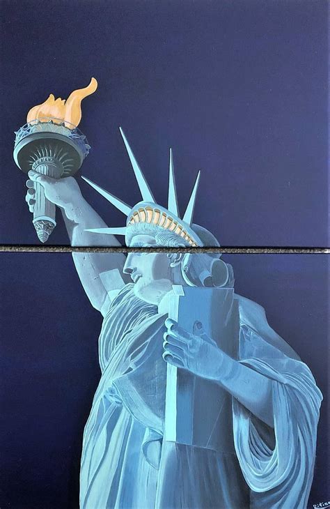 The Statue Of Liberty Enlightening The World Painting By Ritina