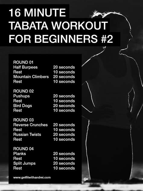 Another 16 Minute Tabata Workout For Beginners Trainer Andrei