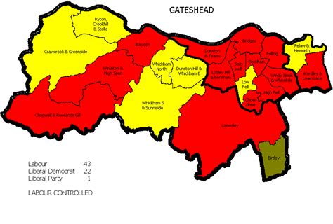 Gateshead Boundary Map