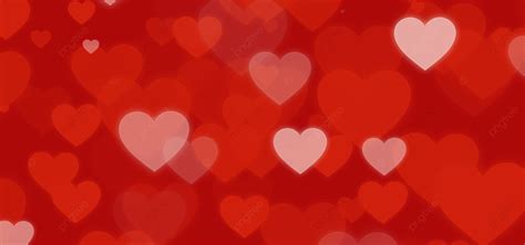 Corazón Rojo Bokeh Luz De Fondo San Valentín Efecto Especial Fondos De