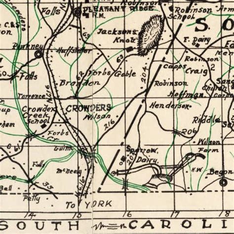 Industrial and farm map of Gaston County, North Carolina :: North
