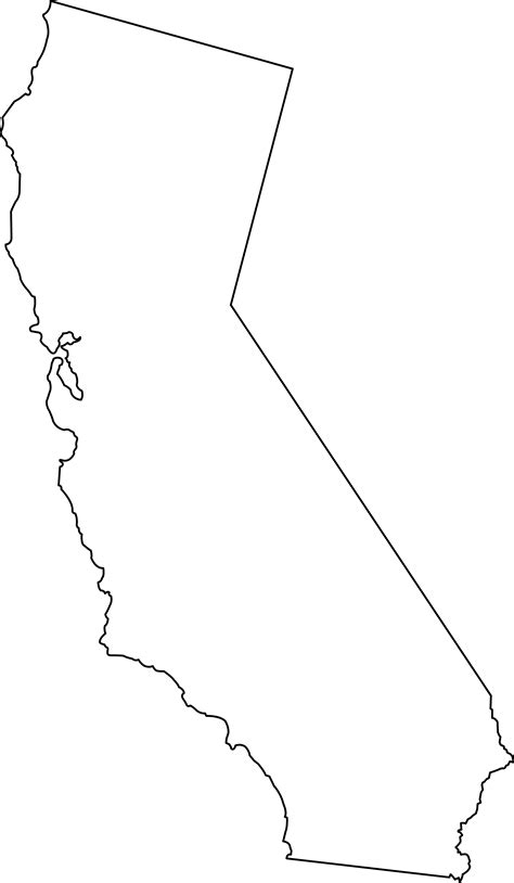 California Outline Clip Art Library
