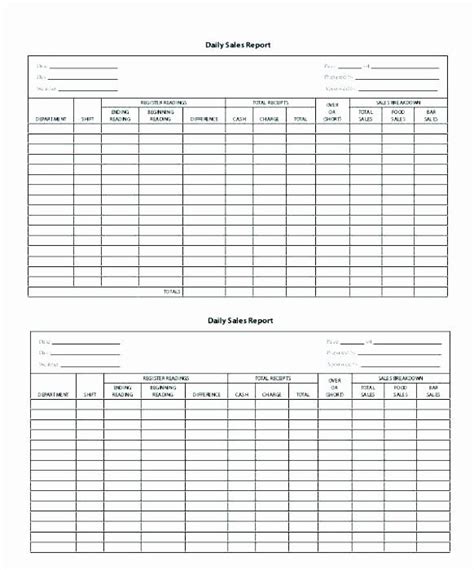 Daily Cash Report Template Excel Awesome General Store Daily Sales