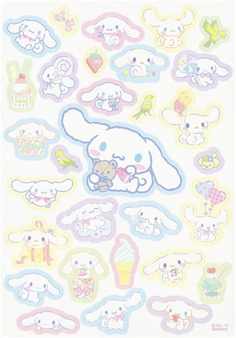 Sanrio Cinnamoroll Memo W Stickers 2017 Kawaii Stickers Print