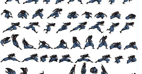 These Are Most Of The Poses We Used To Animate Mark Of The Ninja