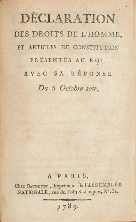 Texte Déclaration Droits De L Homme Et Du Citoyen 1789 Exemple De Texte
