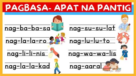 Pagbasa Ng Mga Salitang May Apat Na Pantig Part 2 Youtube