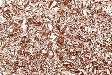 Shiny Foil Texture For Background Rose Gold Color Stock Photo Image