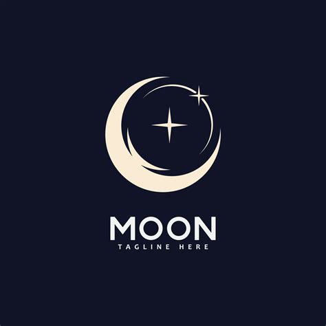 Moon Logo Vector Icon Design Template 7696846 Vector Art At Vecteezy